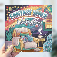Fantasy Space Coloring Book for Adults - 22 Pages