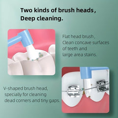 Orthodontic Double-headed Toothbrush Soft Bristle for Dental Gap