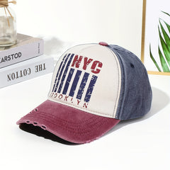 Graffiti Print Washed Retro Baseball Cap