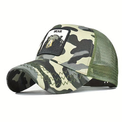 Spring Animal Embroidery Mesh Cap Baseball Hat Hip hop Cap
