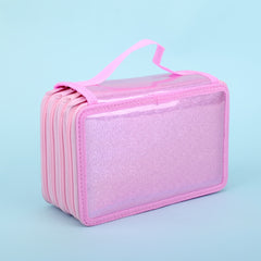 72 Hole Portable Pencil Case with Handle for School & College
