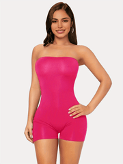 Backless Tube Romper Jumpsuit Sleeveless Slim Fit