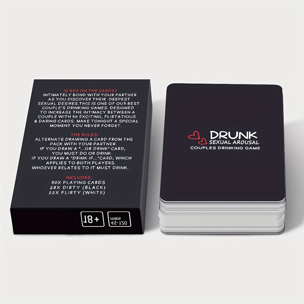 Drunk Card Game For Couples - Perfect Date Night - 50 Cards