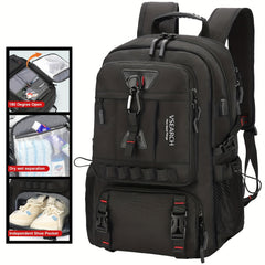 Large Travel Laptop Backpack with Shoe Compartment