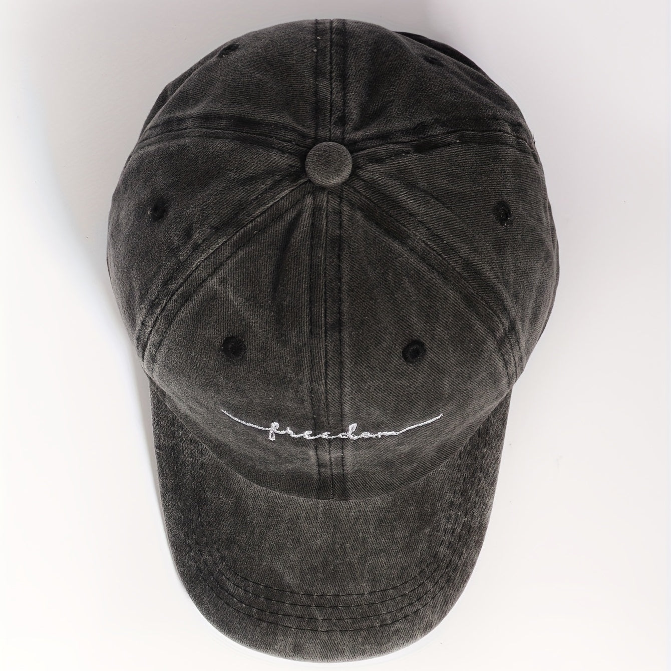 Freedom Embroidery Unisex Baseball Cap Gray Dad Hat Adjustable Sun Hats