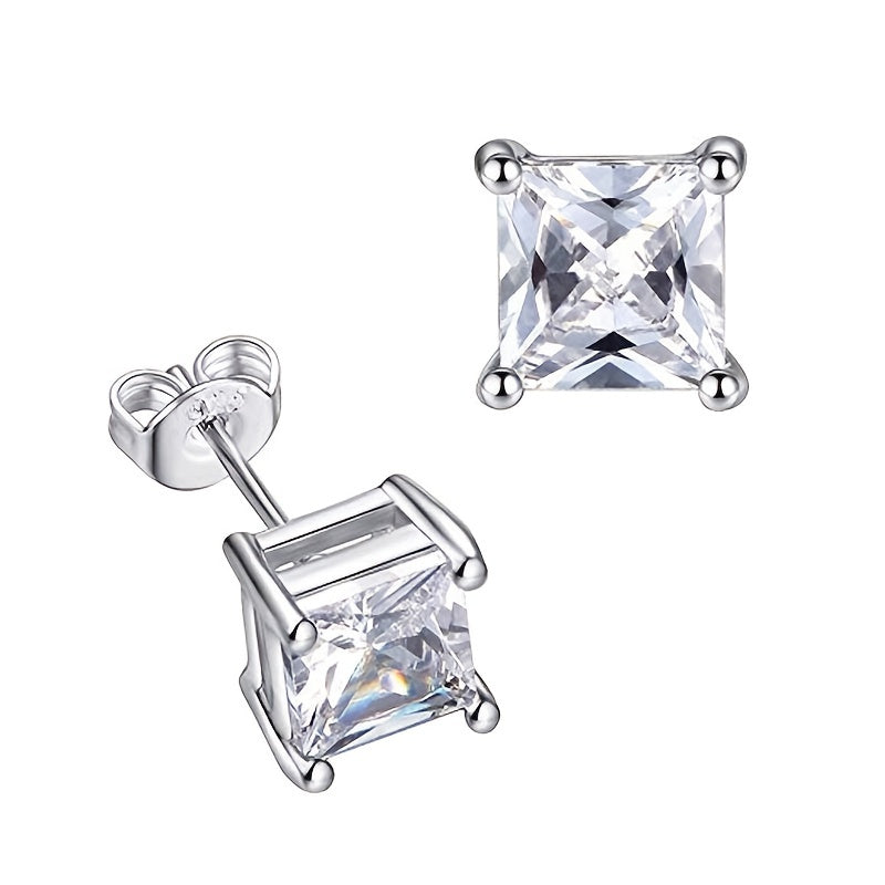 Square Golden Men's Earrings