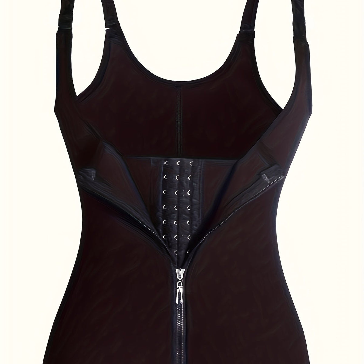 Zipper Bustier Tank Tops Tummy Control Corset
