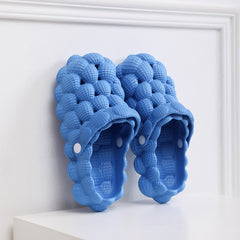 Women's Lychee Bubble Sandals Slip-On Slide Slippers Outdoor Shoes