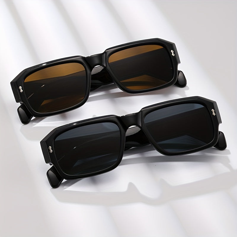 Square Sunglasses Vintage Retro UV 400 Protection Travel Shades