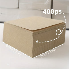 Tearable 8x8 cm Square Notepad - Thick Blank Scratch Paper