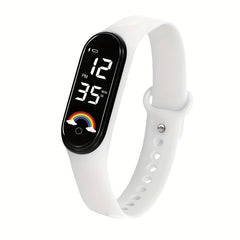 Waterproof Rainbow LED Sports Watch for Hiking and Swimming