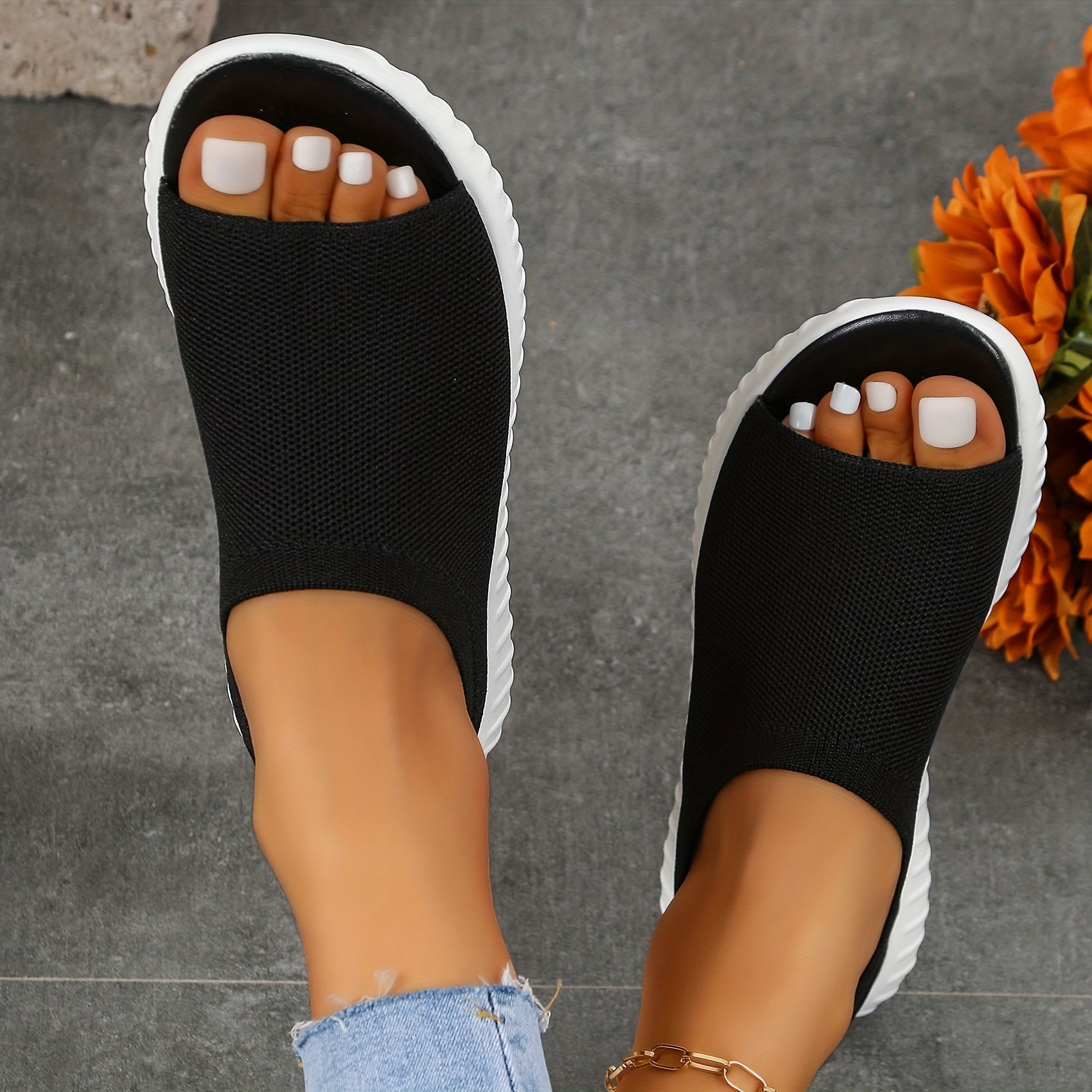 Women's Breathable Ankle Strap Sandals Comfortable Open Toe Shoes