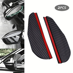 2pcs Rearview Mirror Rain Shield Cover Car Sun Snow Guard