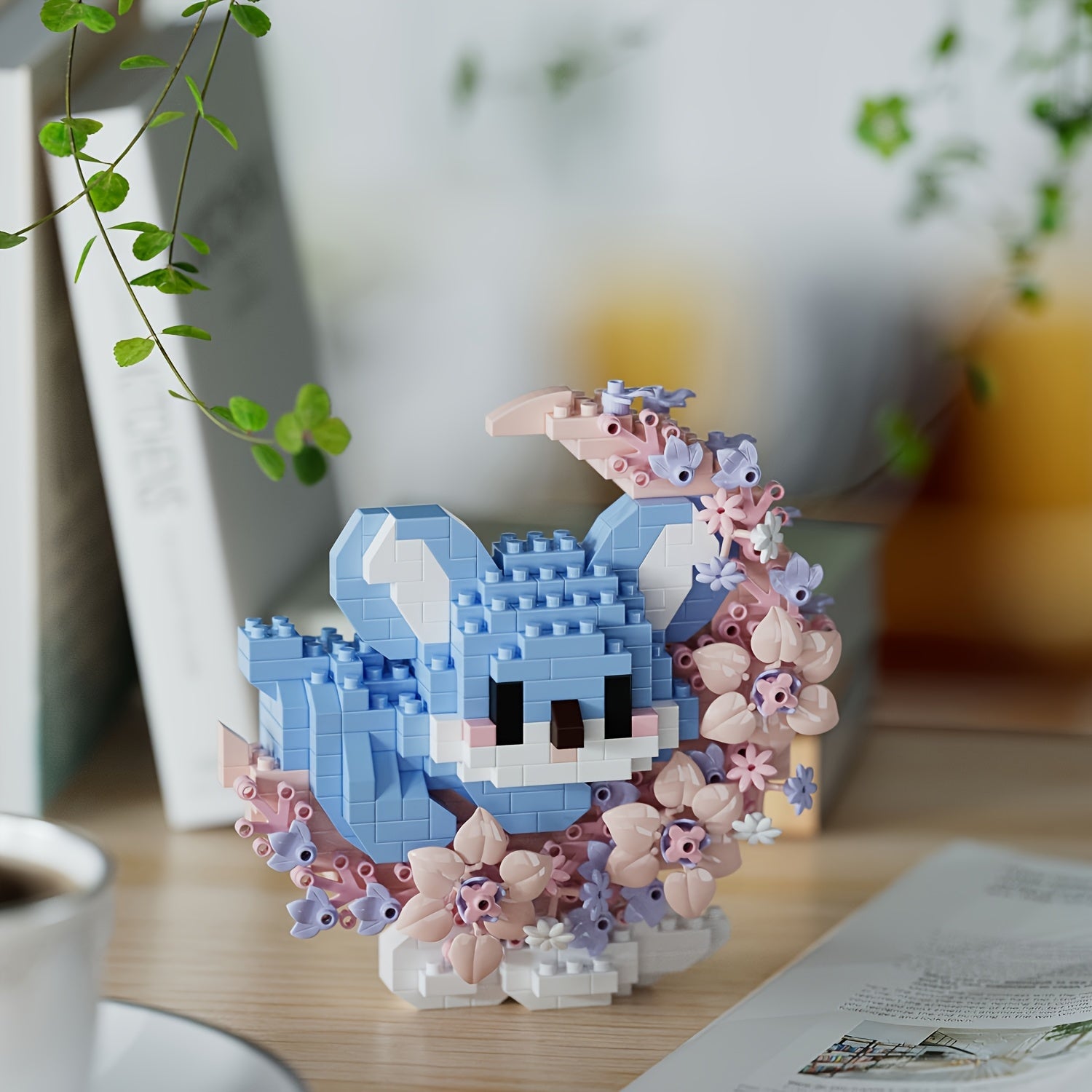 Flower Companion Panda Micro Blocks Toy Model Assembly