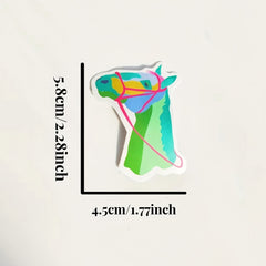 50pcs Cartoon Horse Riding Vinyl Waterproof Stickers for Laptop Skateboard Phone