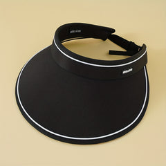 Wide Brim Visor Hat Solid Outdoor Sunscreen Sun Hats Breathable UV Protection