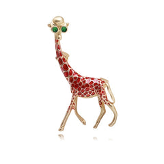 Giraffe Suit Jacket Coat Brooch