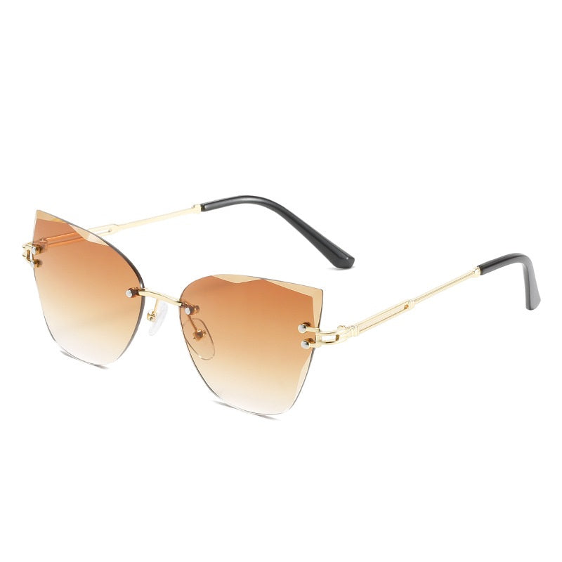 Rimless Metal Sunglasses