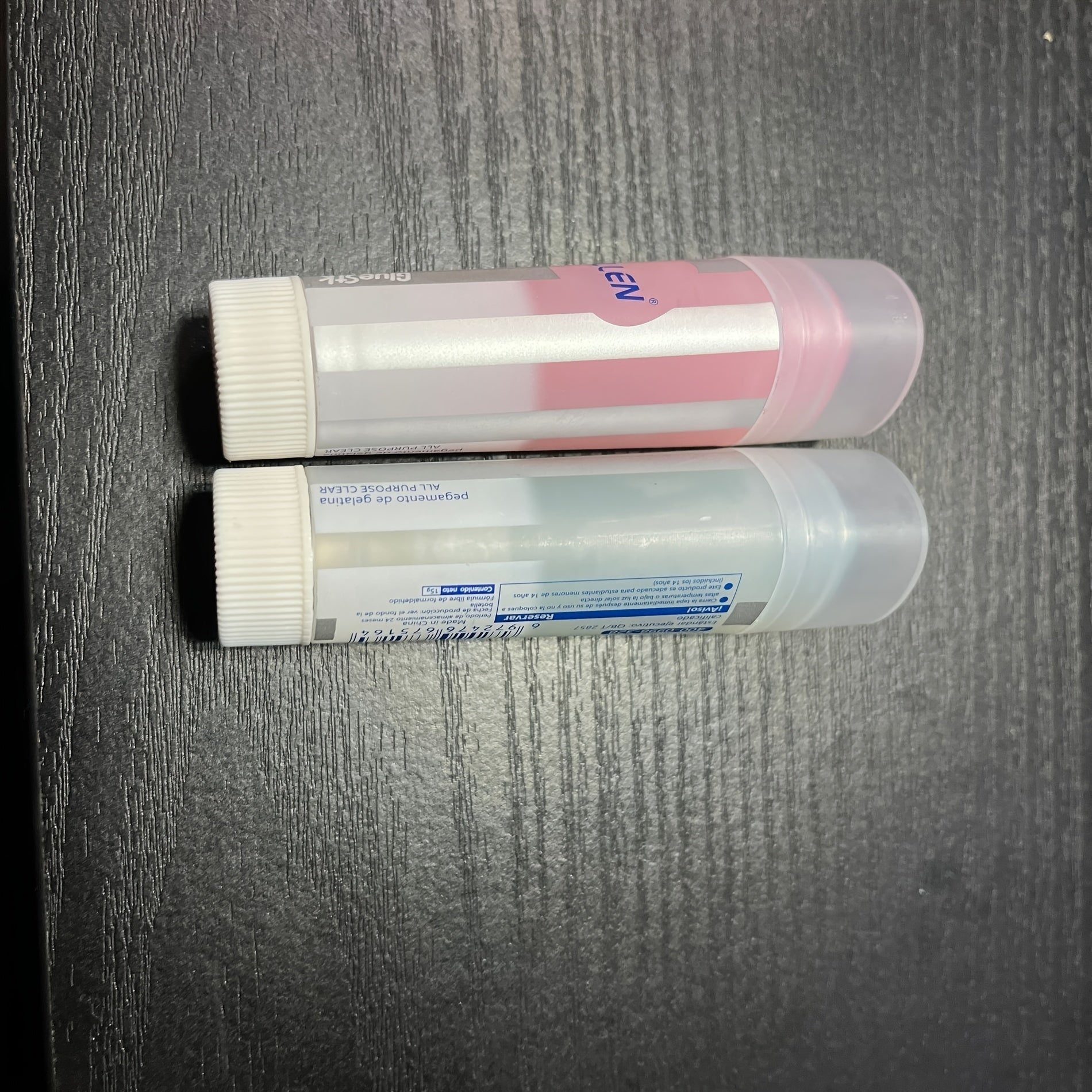 2pcs Pink Glue Sticks Jelly Solid Glue Two Packs