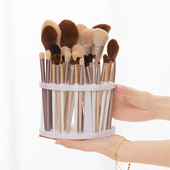 Makeup Brush & Lipstick Holder Bathroom Organizer