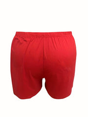  Sporty Lounge Set Women's Tee & Shorts Pajama Set