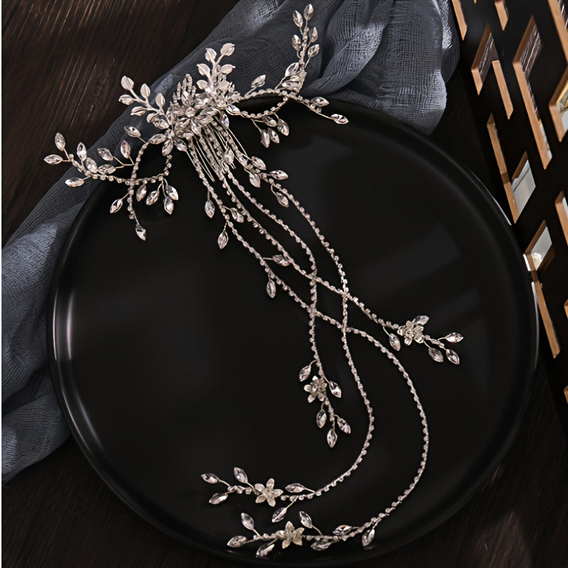 Crystal Long Hair Comb Rhinestone Wedding Accessories