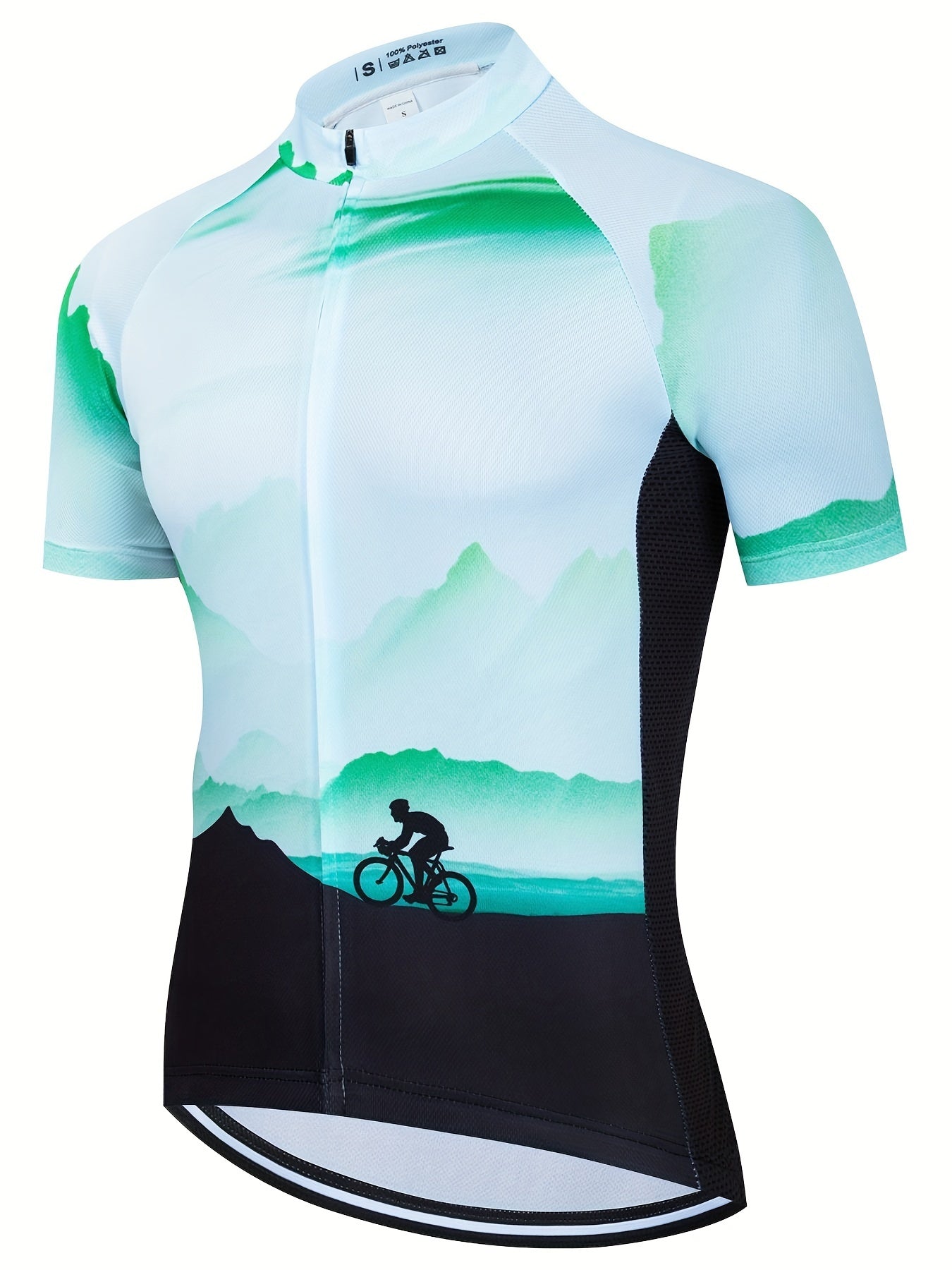 Reflective Men's Cycling Jersey with Pockets