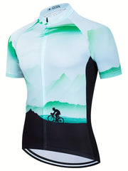 Reflective Men's Cycling Jersey with Pockets