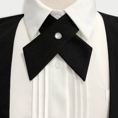 Solid Cross Tie Adjustable Bow Tie Girls Tie Women Accessories