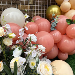 180pcs Matte Dusty Pink Peach Balloon Garland Arch Wedding Bridal Shower