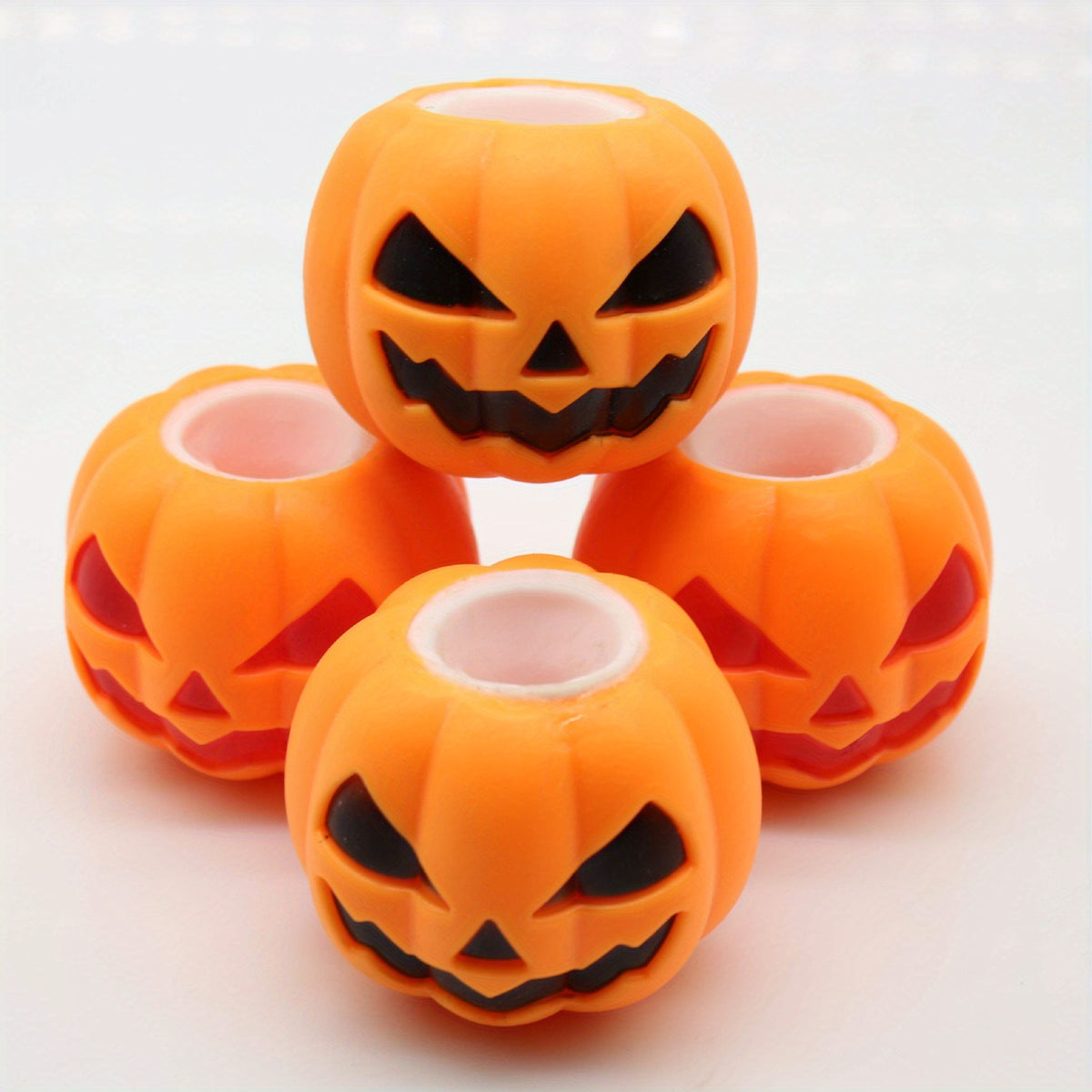 Halloween Pumpkin Ghost Squeeze Toy - Stress Relief Ball for Kids and Adults