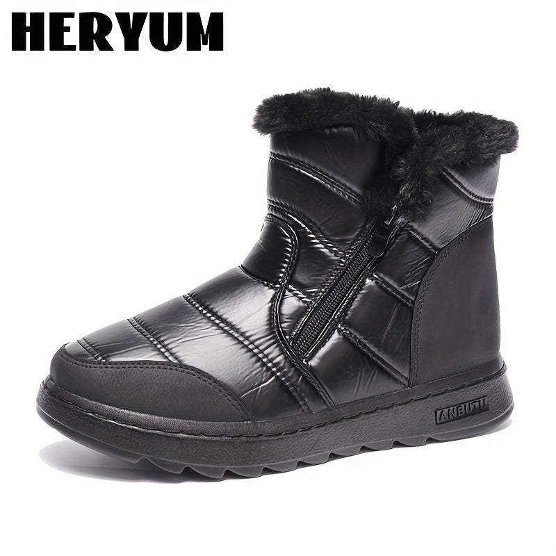 Women's Waterproof Non slip Medium Tube Snow Boots