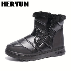 Women's Waterproof Non slip Medium Tube Snow Boots
