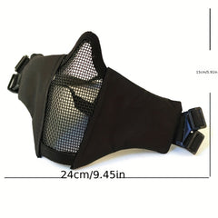 V10 Tactical Mask Half Face Mesh Mask for Men and Women