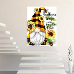 Gnome Canvas Painting Wall Art Picture For Living Room Decor