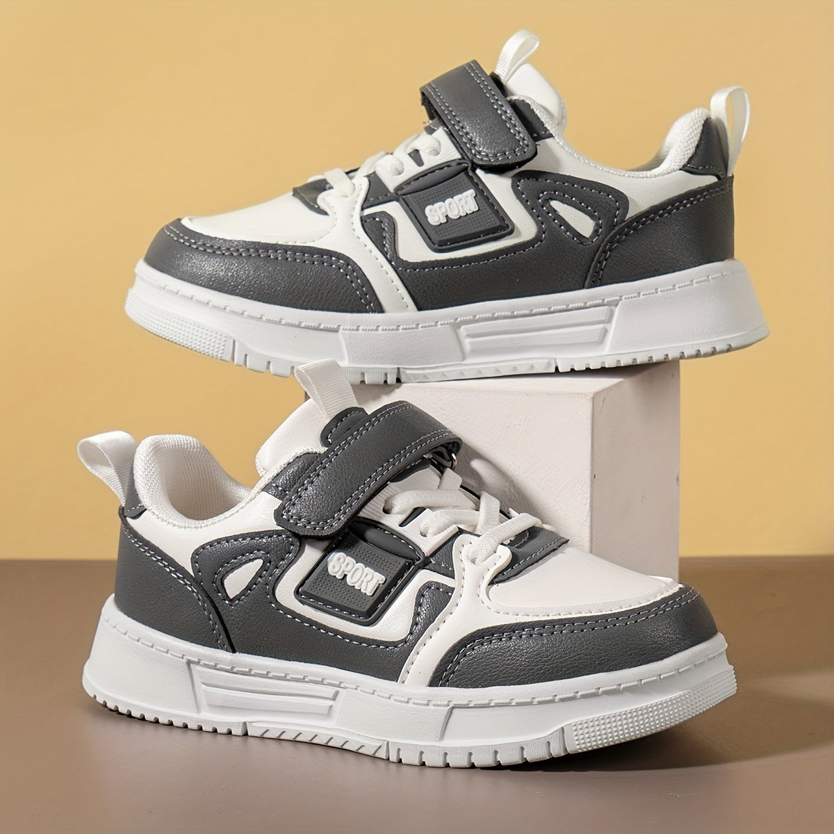 Boys Soft Sole Skate Shoes Comfy Non Slip Casual Sneakers For Kids