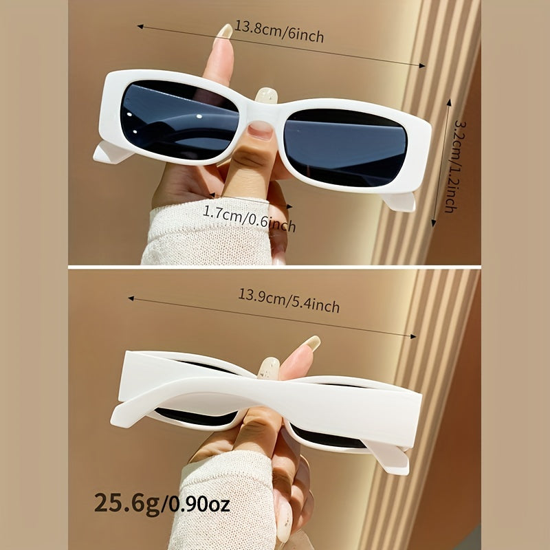 Y2K Rectangle Sunglasses UV400 Sun Shades