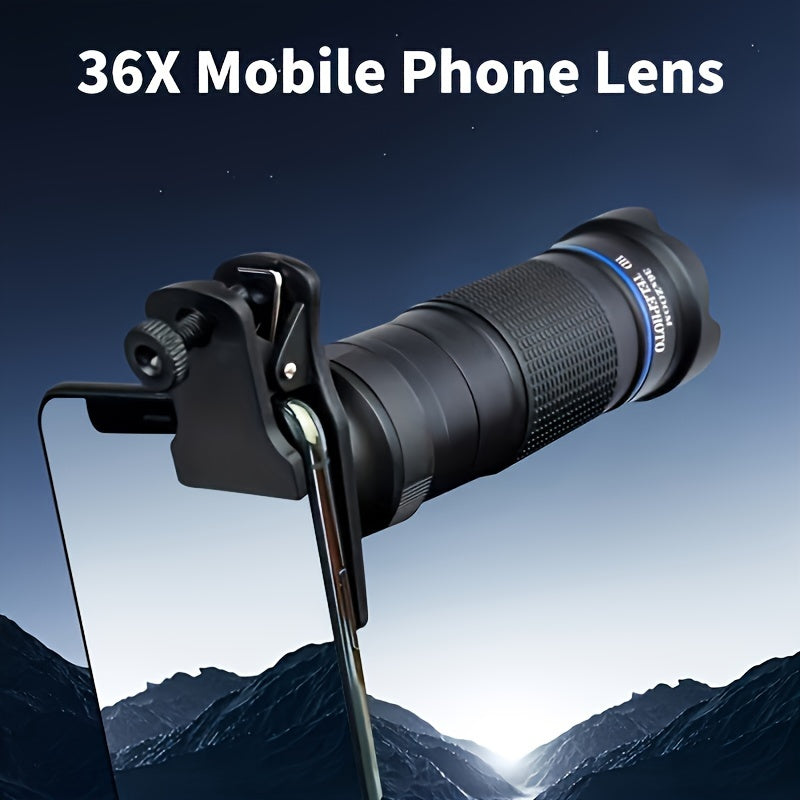 HD Monocular Telescope With Phone Clip Zoom Lens for Concert