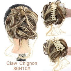 Curly Wavy Hair Bun Clip Tousled Updo Hair Extensions