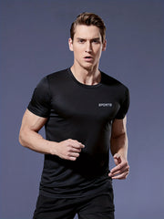 Men's Quick Dry Sport T Shirt Lightweight Top For Fitness Training