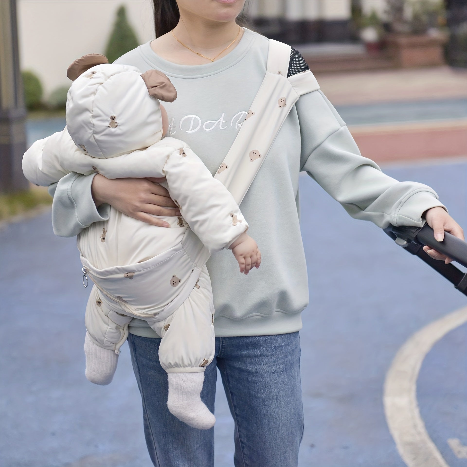 Baby Shoulder Strap For Going Out Bear Single Hand Baby Shoulder Strap