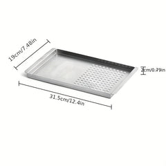 Stainless Steel Non-stick BBQ Plate Portable Outdoor BBQ Accessories