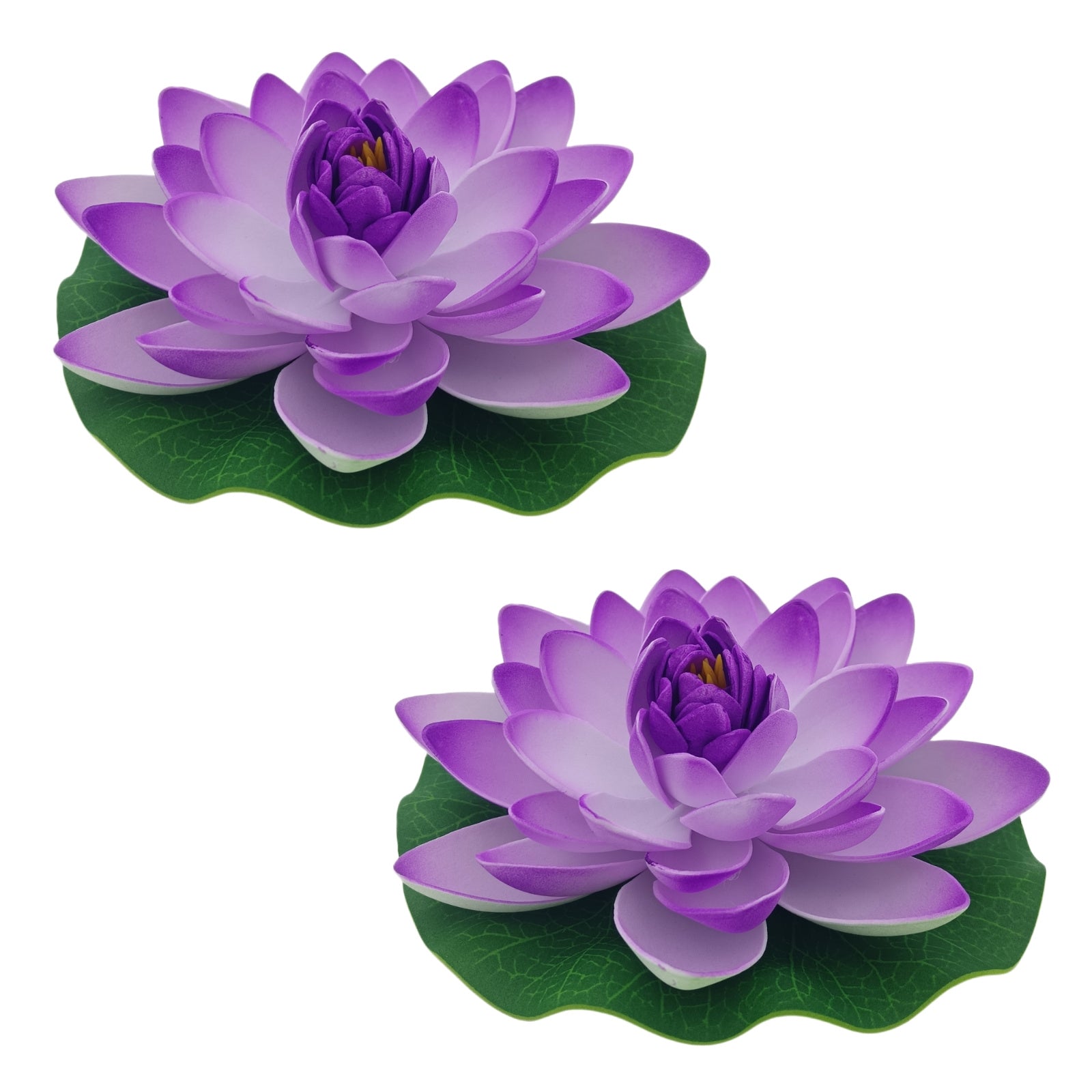 2pcs Floating Foam Lotus Flower Water Lily Pad Decoration 6 7inch