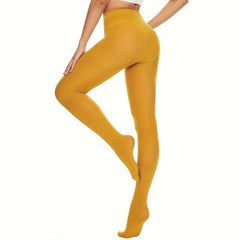 Opaque Elastic Tights High Waist Slim Footed Pantyhose