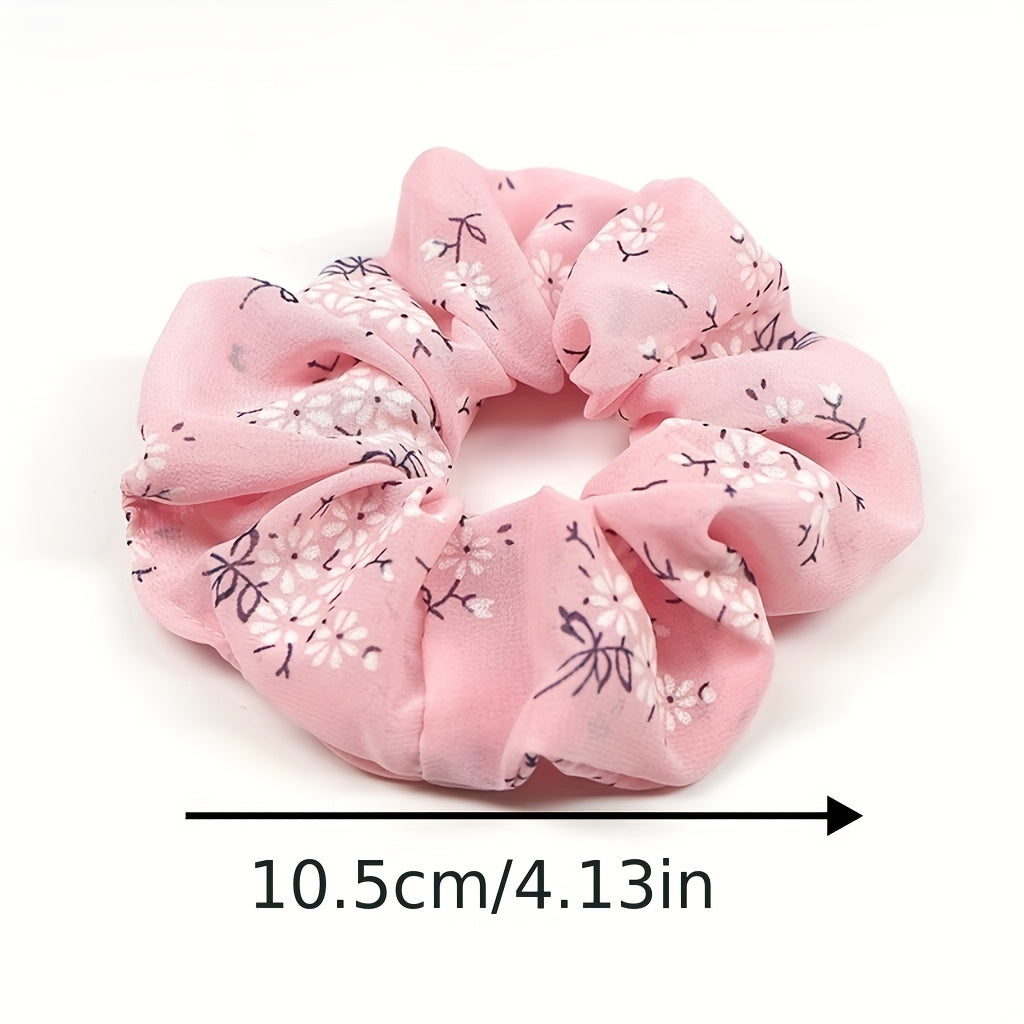 Large Scrunchies Polka Dot Floral Hair Rope Hair Accessories
