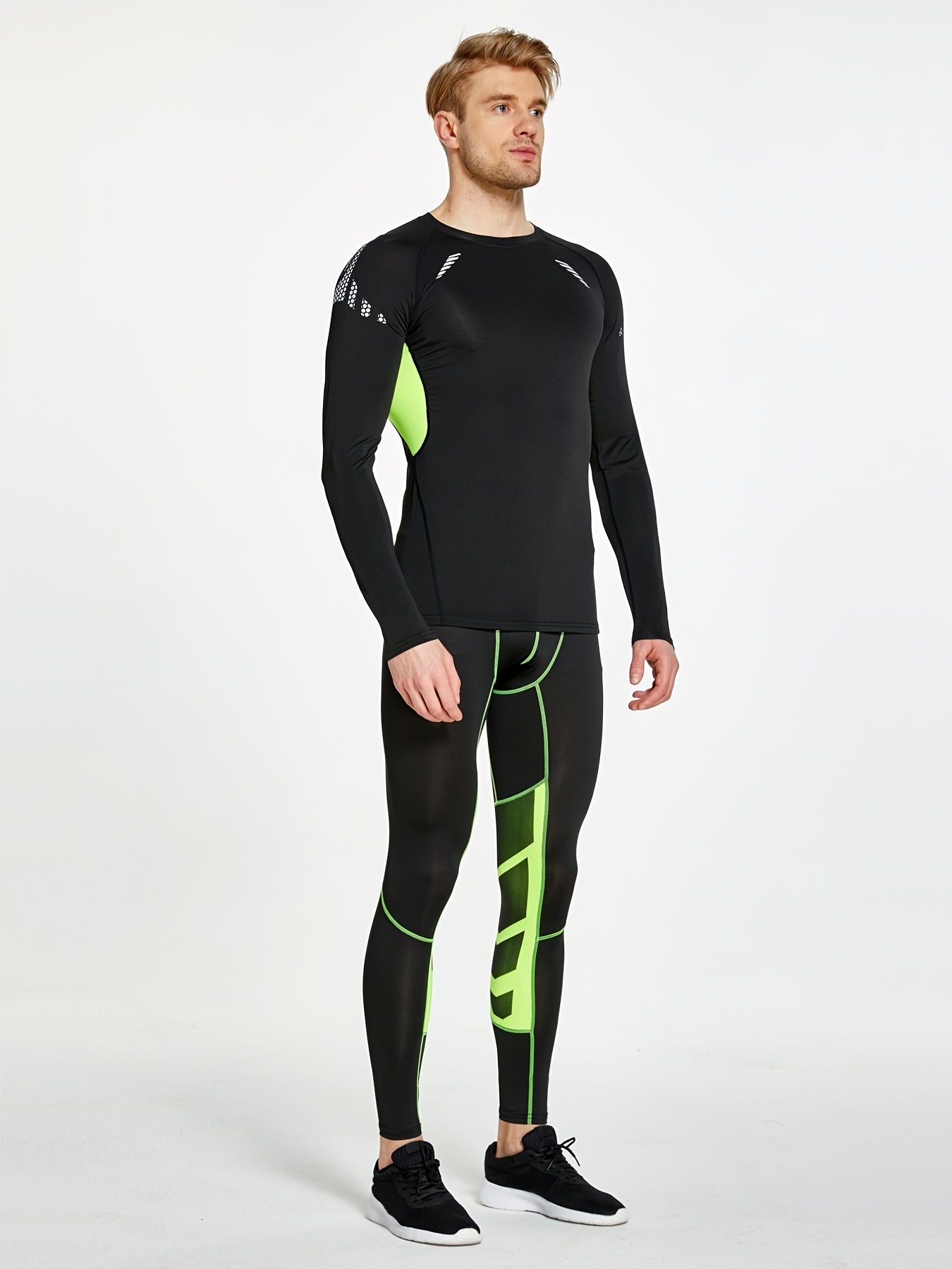 Compression Training Suit Long Sleeve Shirt Pants