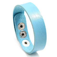 Adjustable Leather Bracelet Cuff Wristband