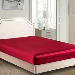 Luxuriously Soft Satin Fitted Sheet for Bedroom & Guest Room