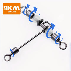 15pcs 3 Way Swivels Stainless Steel T Shape Fishing Barrel