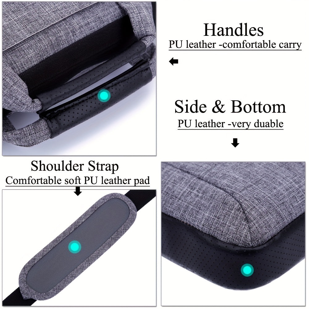 Multifunctional 62cm Crossbody Laptop Bag Briefcase for Notebook Tablet